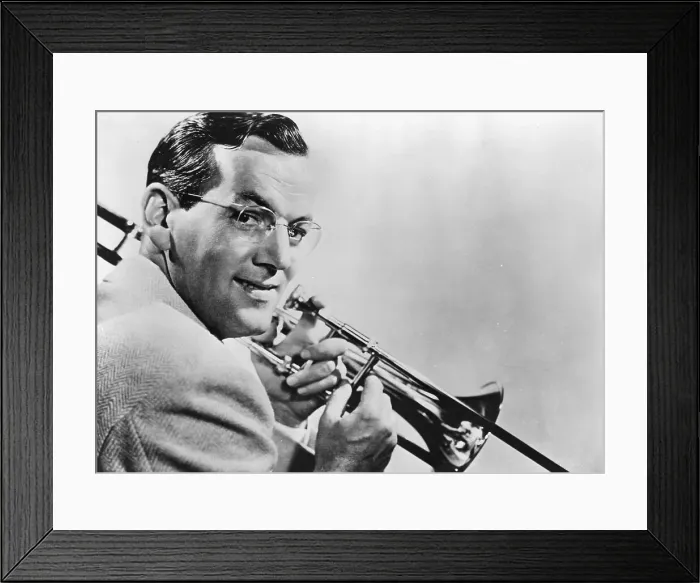 Framed Print : Glenn Miller Holding Trombone Framed Print : Glenn Miller Holding Trombone