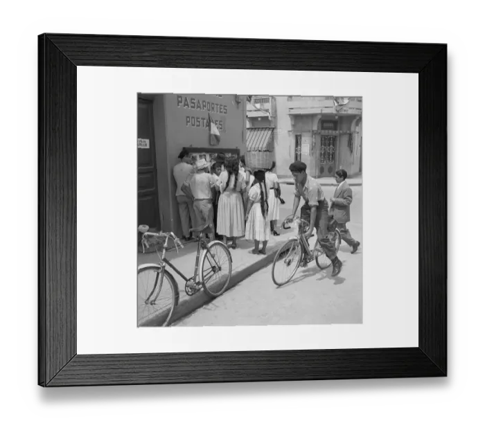 Framed Print : Small Crowd Looking at Photos of Murder Victims Framed Print : Small Crowd Looking at Photos of Murder Victims