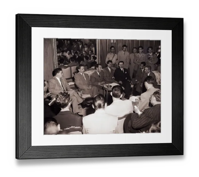 Framed Print : Guatemala's Junta at Press Conference Framed Print : Guatemala's Junta at Press Conference