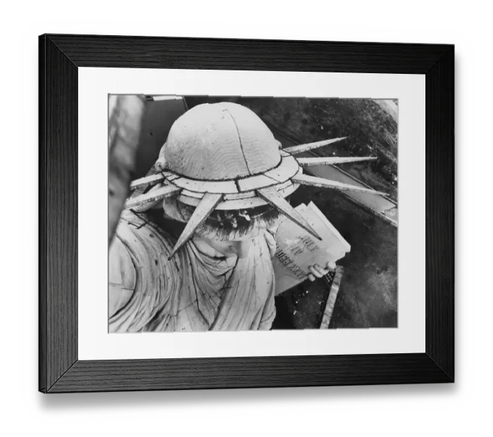 Framed Print : People Hanging Out from atop the Statue of Liberty Framed Print : People Hanging Out from atop the Statue of Liberty
