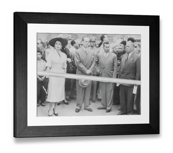 Framed Print : Former Guatemalan President and Associates