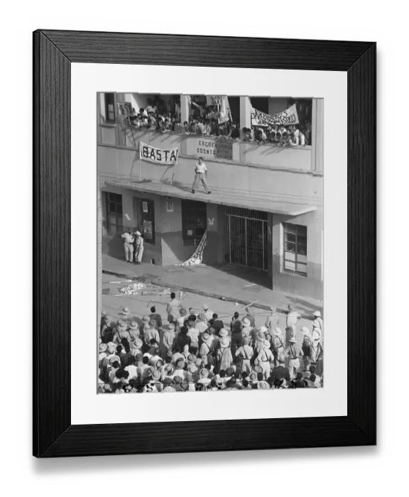 Framed Print : Anti-American Student Demonstration Framed Print : Anti-American Student Demonstration