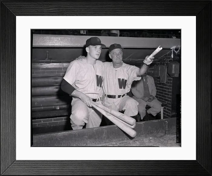 Framed Print : Bucky Harris Talks To Harmon Killebrew Framed Print : Bucky Harris Talks To Harmon Killebrew