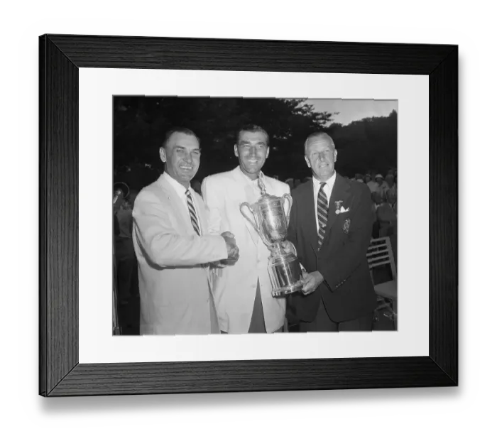 Framed Print : Ed Furgol Receiving Trophy Framed Print : Ed Furgol Receiving Trophy