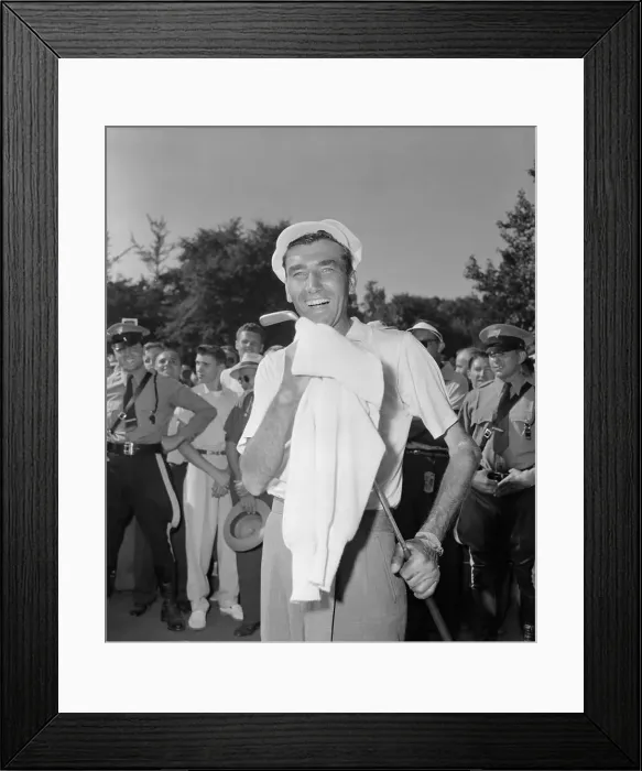 Framed Print : Ed Furgol Smiling After Victory Framed Print : Ed Furgol Smiling After Victory