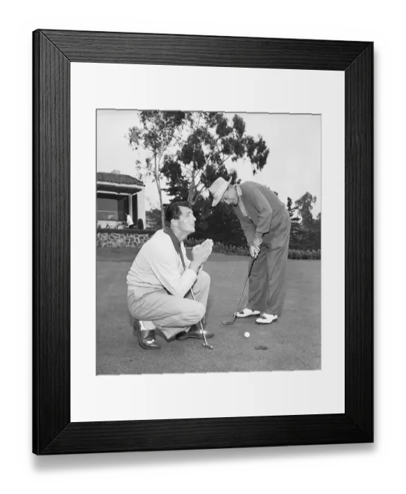 Framed Print : Martin And Crosby Cutting Up Playing Gol Framed Print : Martin And Crosby Cutting Up Playing Gol