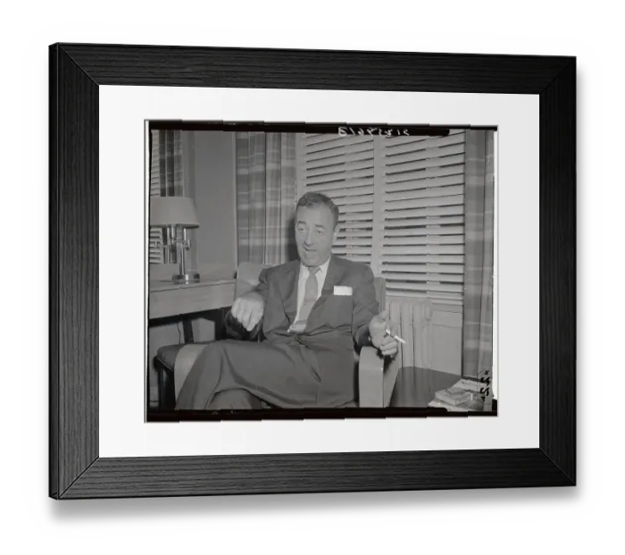 Framed Print : William J. Levitt in Press Conference Framed Print : William J. Levitt in Press Conference