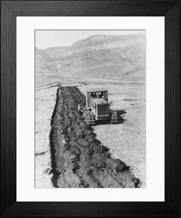 Framed Print : Virgin Soil Being Ploughed Framed Print : Virgin Soil Being Ploughed