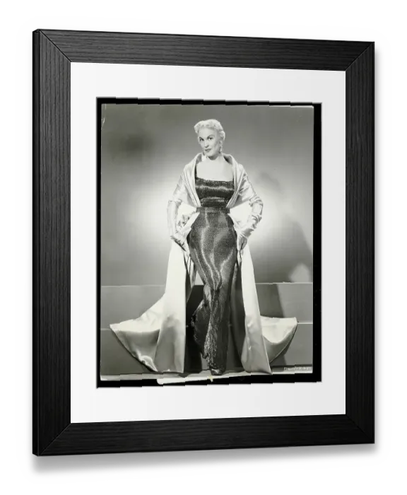 Framed Print : Model Wearing Beaded Evening Gown Framed Print : Model Wearing Beaded Evening Gown
