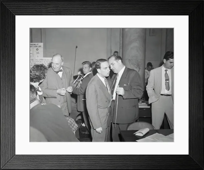 Framed Print : Joseph R. McCarthy Chatting with Roy Cohn Framed Print : Joseph R. McCarthy Chatting with Roy Cohn