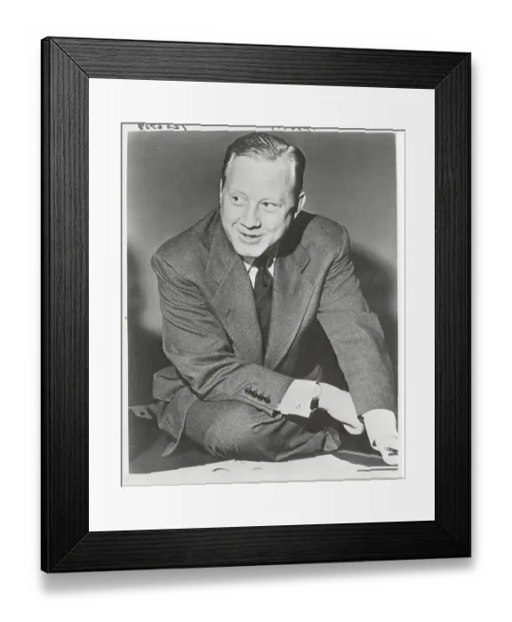 Framed Print : Portrait of Frank Stanton Framed Print : Portrait of Frank Stanton