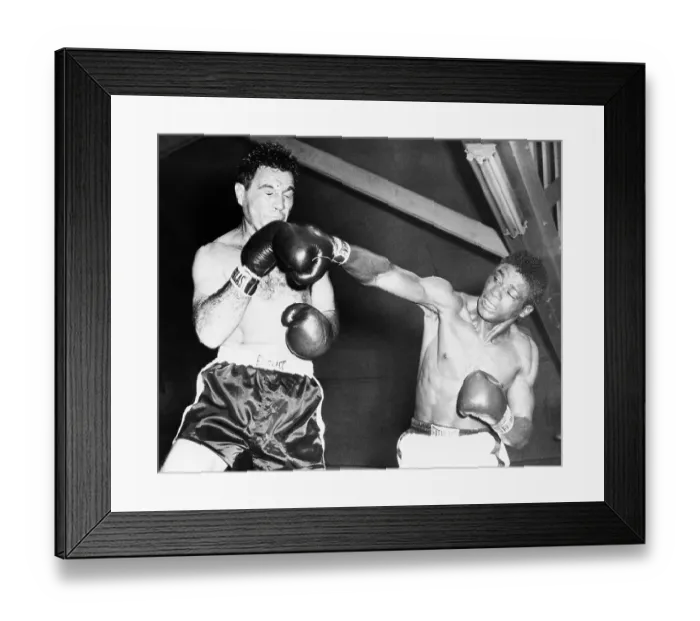 Framed Print : Floyd Patterson Punches Joey Maxim Framed Print : Floyd Patterson Punches Joey Maxim