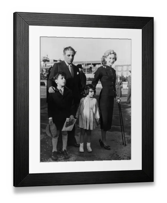 Framed Print : Aristotle and Athina Onassis with Children