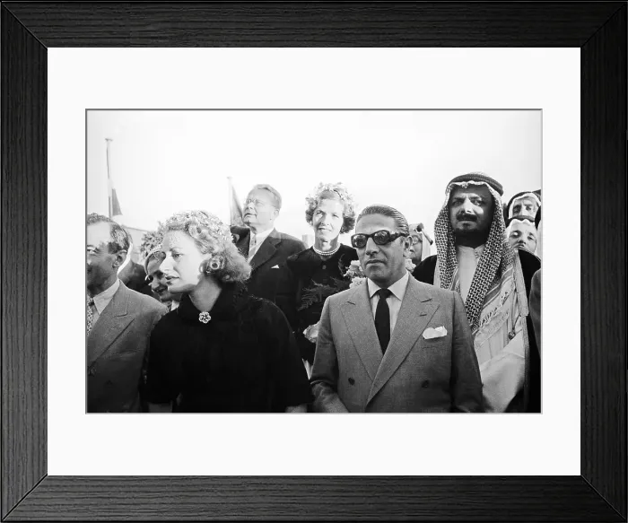Framed Print : Aristotle Onassis and Company at Ship Christening Framed Print : Aristotle Onassis and Company at Ship Christening
