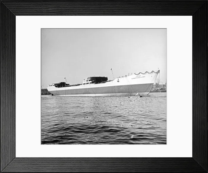 Framed Print : View of the Al-Malik Saud Al-Awal Offshore Framed Print : View of the Al-Malik Saud Al-Awal Offshore