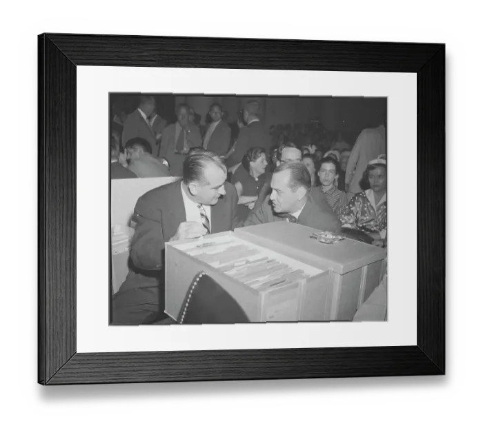 Framed Print : Joseph R. McCarthy and Robert Vogeler During Testimonial Framed Print : Joseph R. McCarthy and Robert Vogeler During Testimonial