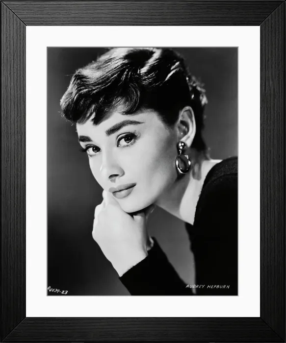 Framed Print : Portrait of Audrey Hepburn Framed Print : Portrait of Audrey Hepburn