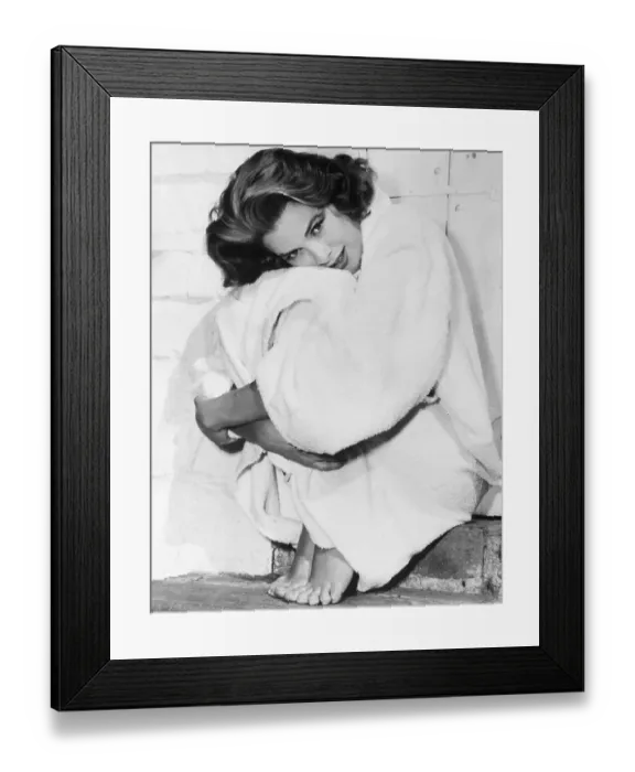 Framed Print : Grace Kelly In Her Robe Framed Print : Grace Kelly In Her Robe