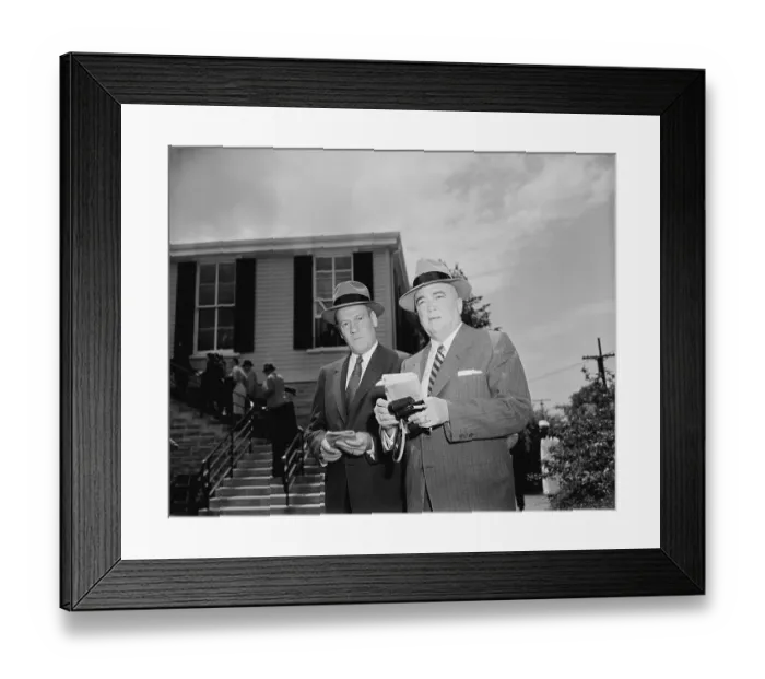 Framed Print : Edgar J. Hoover and His Assistant at the Race Track Framed Print : Edgar J. Hoover and His Assistant at the Race Track