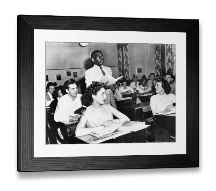 Framed Print : Nathaniel Steward Speaks in Class Framed Print : Nathaniel Steward Speaks in Class