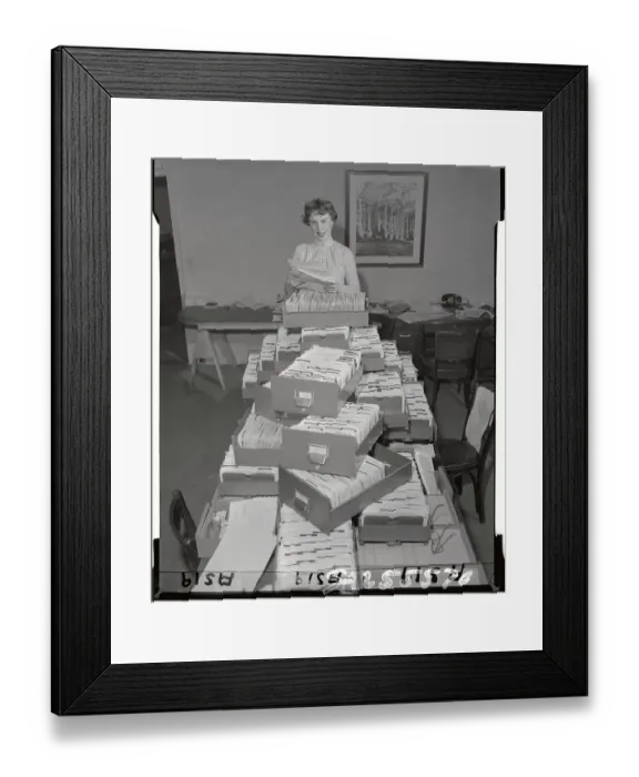 Framed Print : Stacks of Proxy Votes for Railroad Ownership Framed Print : Stacks of Proxy Votes for Railroad Ownership