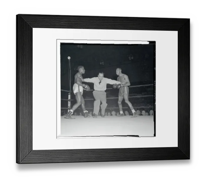 Framed Print : Max Schmeling Separating Two Boxers Framed Print : Max Schmeling Separating Two Boxers