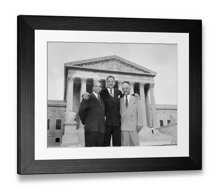 Framed Print : Victors in Brown vs. Board of Education Framed Print : Victors in Brown vs. Board of Education
