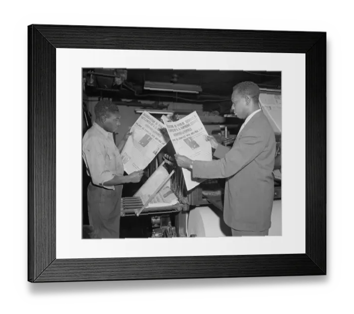 Framed Print : Journalists Reading Newspapers Framed Print : Journalists Reading Newspapers
