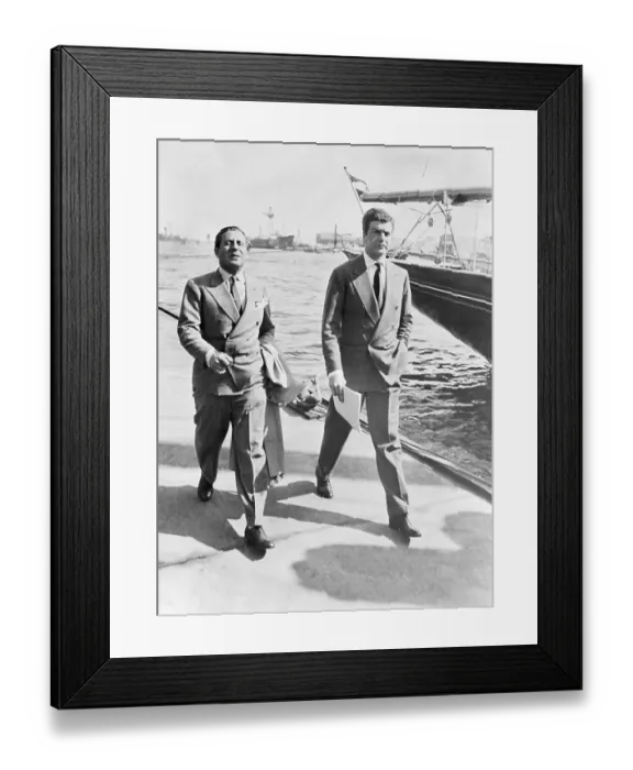Framed Print : Stavros Niarchos with His Representative Framed Print : Stavros Niarchos with His Representative