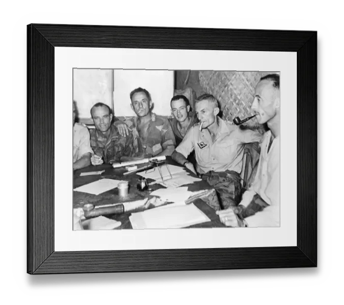Framed Print : Vietnam-Based French Military Leaders Framed Print : Vietnam-Based French Military Leaders