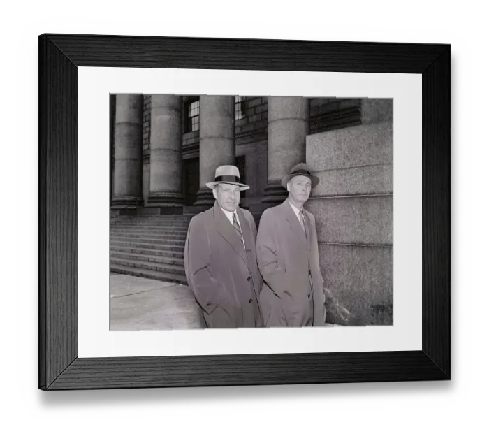 Framed Print : Frank Costello with Joseph Delaney Framed Print : Frank Costello with Joseph Delaney