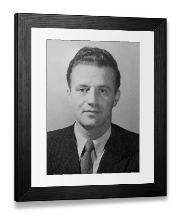 Framed Print : Portrait of Charilaos Florakis