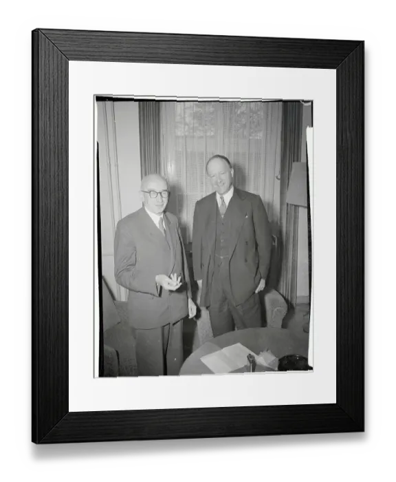 Framed Print : Portrait of Fritz Schaeffer and Richard A. Butler Framed Print : Portrait of Fritz Schaeffer and Richard A. Butler