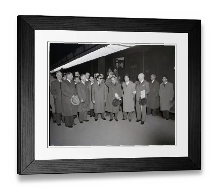 Framed Print : Delegations To Geneva Conference 1954 Framed Print : Delegations To Geneva Conference 1954