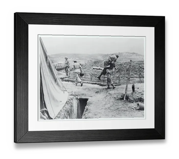 Framed Print : Evacuation of Wounded Soldiers Framed Print : Evacuation of Wounded Soldiers