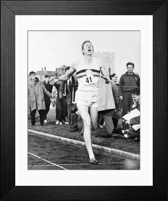 Framed Print : Roger Bannister Breaking the Four Minute Mile Framed Print : Roger Bannister Breaking the Four Minute Mile