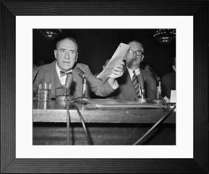 Framed Print : Aaron Coleman and Robert Stevens Speaking