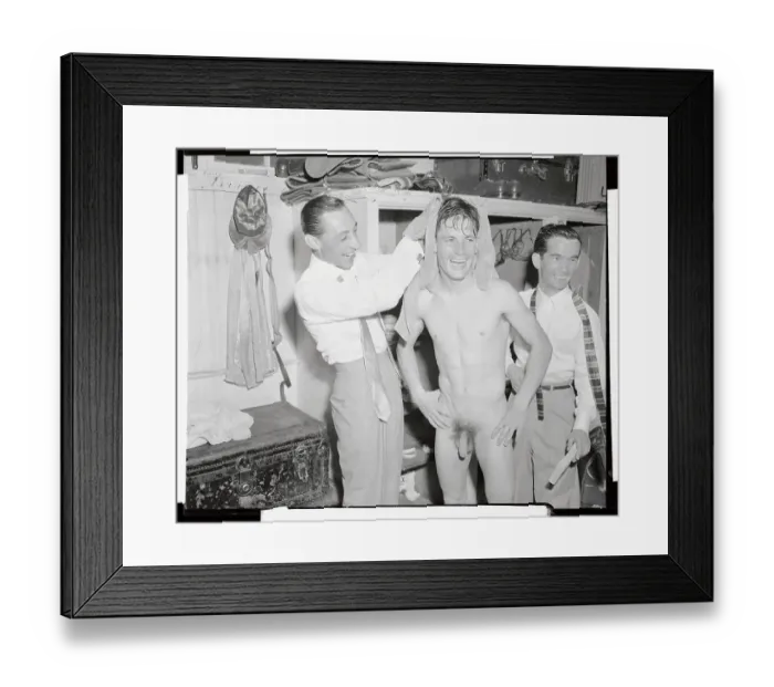 Framed Print : Ray York Being Fussed Over in Dressing Room Framed Print : Ray York Being Fussed Over in Dressing Room
