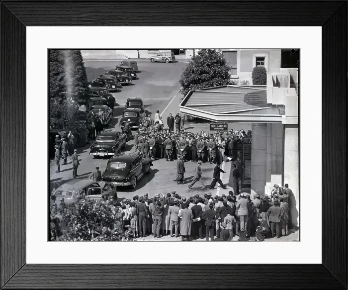 Framed Print : Chou En-Lai Entering Palace Of Nations Framed Print : Chou En-Lai Entering Palace Of Nations