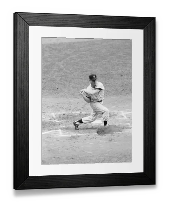 Framed Print : Mickey Mantle Managing to Strike Out Framed Print : Mickey Mantle Managing to Strike Out