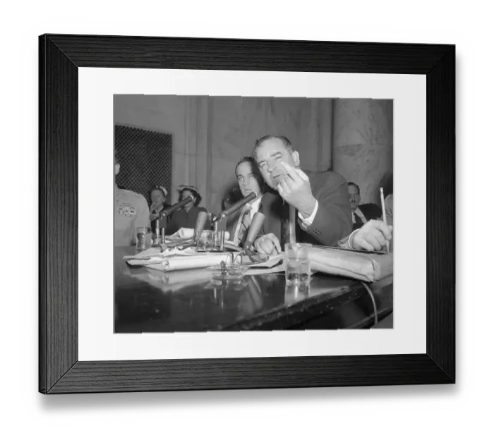 Framed Print : Senator Joseph McCarthy Gesturing While Speaking