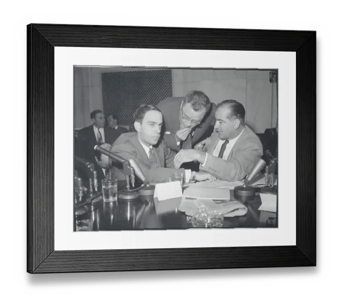 Framed Print : Witnesses in McCarthy Hearing Framed Print : Witnesses in McCarthy Hearing