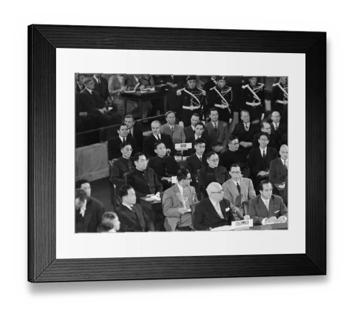 Framed Print : Summit Conference in Geneva Framed Print : Summit Conference in Geneva