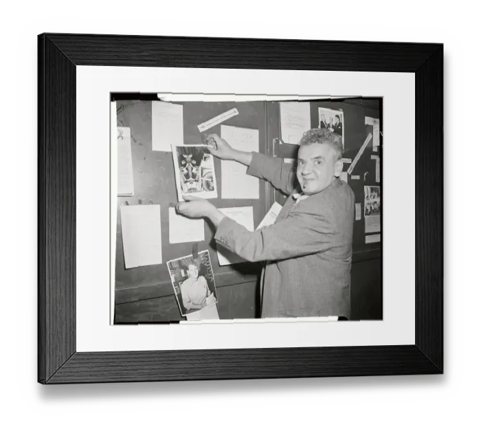 Framed Print : Photographer Arthur Fellig Framed Print : Photographer Arthur Fellig