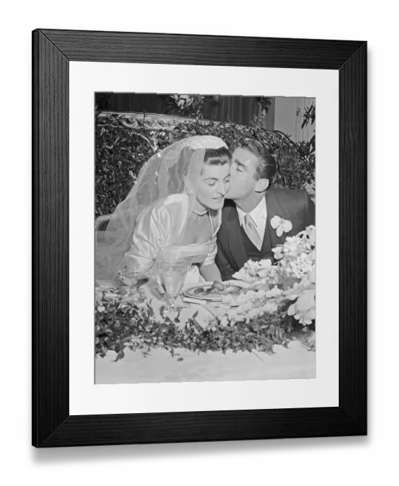 Framed Print : Patricia and Peter Lawford on Wedding Day Framed Print : Patricia and Peter Lawford on Wedding Day