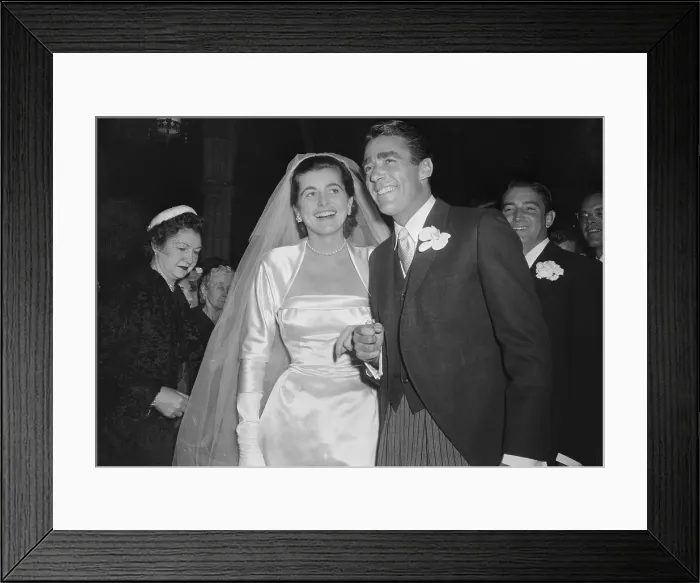 Framed Print : Patricia and Peter Lawford Smiling Framed Print : Patricia and Peter Lawford Smiling