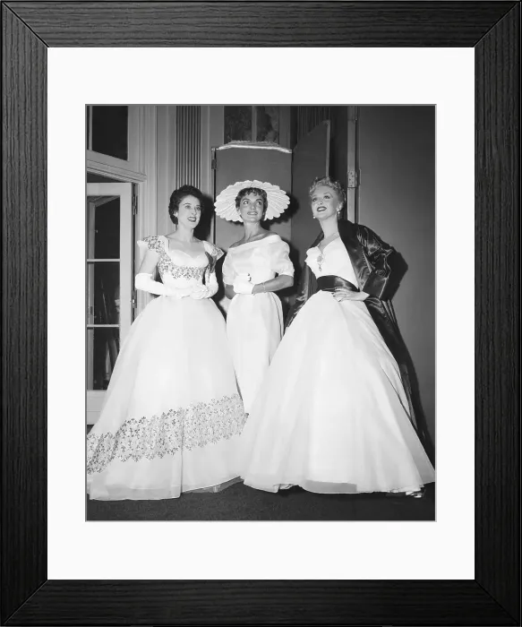 Framed Print : Jacqueline Kennedy and Friends at Bal De La Soie Charity Framed Print : Jacqueline Kennedy and Friends at Bal De La Soie Charity