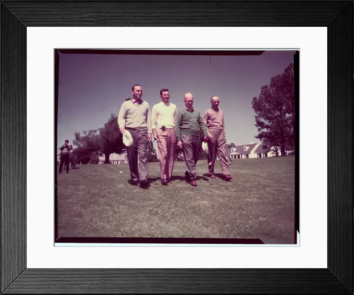 Framed Print : President Eisenhower and John Joe Patton Arranging Putt Framed Print : President Eisenhower and John Joe Patton Arranging Putt