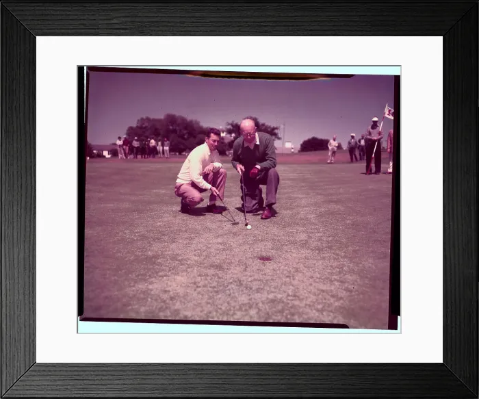 Framed Print : Eisenhower Making His Putt Framed Print : Eisenhower Making His Putt