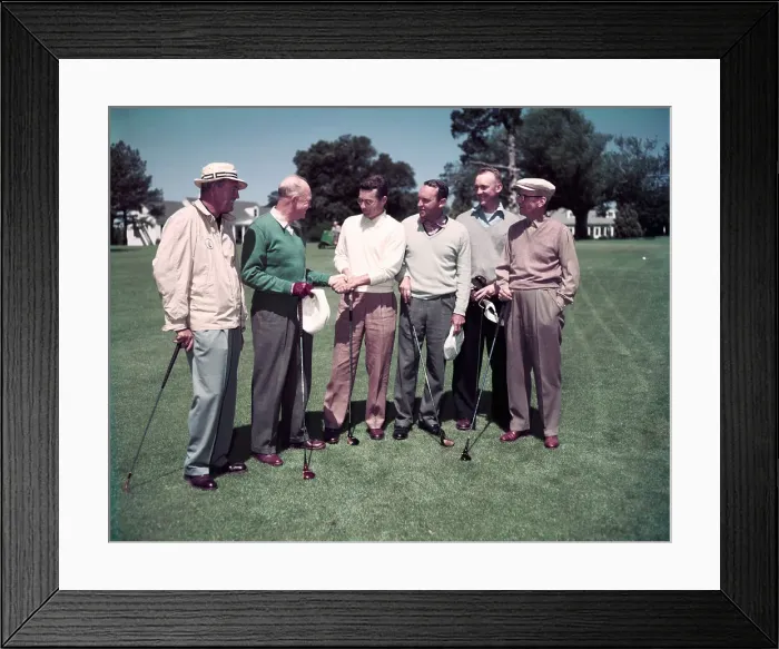 Framed Print : President Eisenhower and Friends on Golf course Framed Print : President Eisenhower and Friends on Golf course